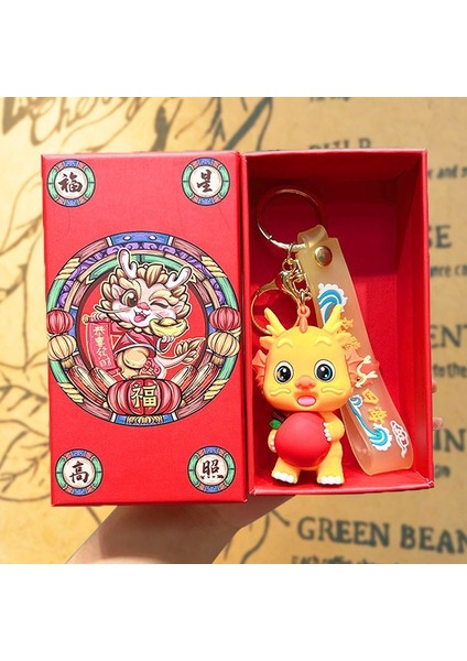 Yeni Yıl Maskotu Karikatür Çekicilik Anahtarlık Kolye Bebek Karikatür Hediyeler (Yurt Dışından)