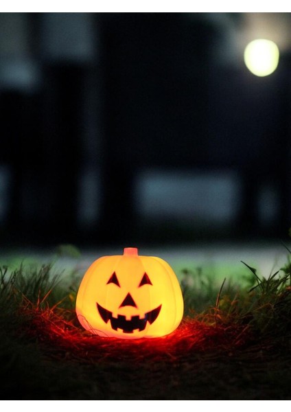 Cadılar Bayramı Işıklı Balkabağı Halloween Parti Dekorasyonu 18 cm modelleri