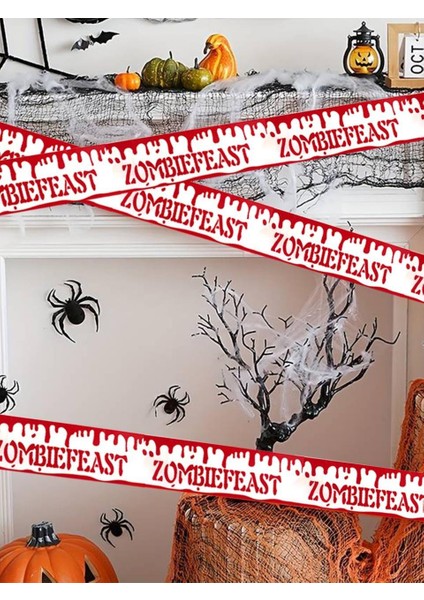 Cadılar Bayramı Uyarı Bantları Halloween Korku Bandı Parti Dekoru 6 mt fırsatları