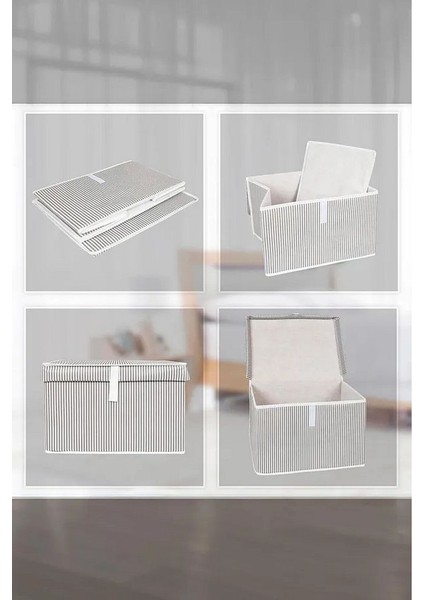 (3 Adet) Alas Çok Amaçlı Kapaklı Kutu Saklama Kutusu Mini Boy Tela 40*30*26 cm indirimleri