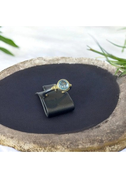 Akuamarin Gümüş Yüzük