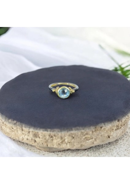 Akuamarin Gümüş Yüzük modelleri
