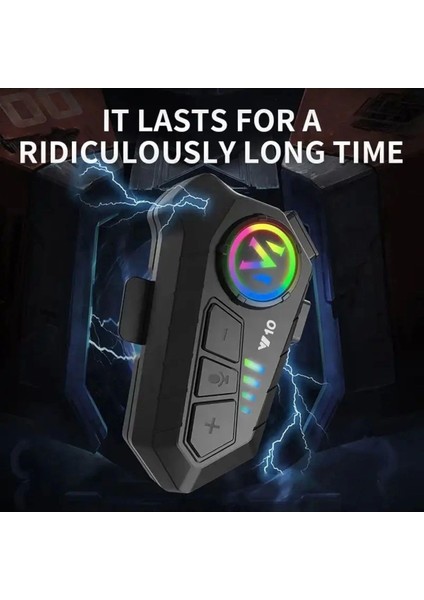 Y10 Intercom Bluetooth Kask Kulaklığı Rgb Işıklı Motosiklet Otomotik Cevaplama fırsatları