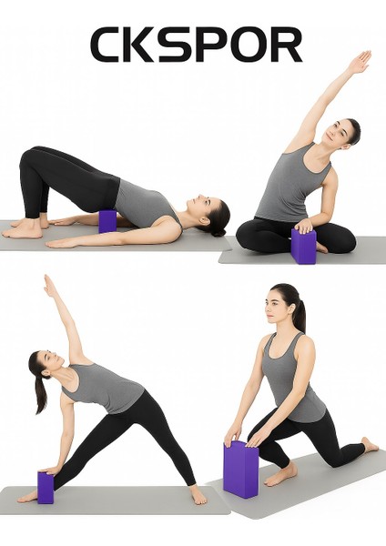 2' Li Yoga Blok Seti pilates Yoga Denge Köpüğü 1 Çift modelleri