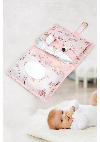(2 Adet)Baby Alt Bakım Çantası - Bebek Alt Bakım Çantası 26*22*18 cm modelleri