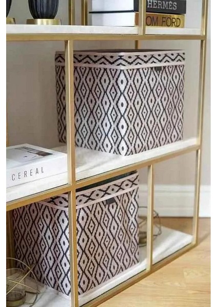 (2 Adet )Bohe Raf Düzenleyici Organizer Kutu, Saklama Kutusu, 30 x 30 x 30 cm modelleri