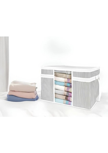 (4 Adet) Alas Pencereli Kazak Hurcu Kıyafet Düzenleyici 45 x 40 x 30 cm