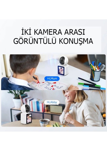 Ev Içi Mini Akıllı Kamera Sesli ve Görüntülü Konuşma Özellikli