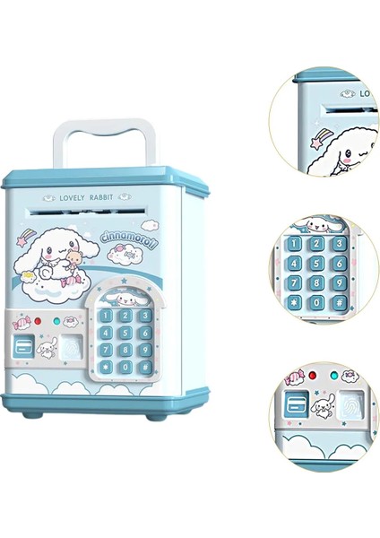 Sanrio Kawaii Kuromi Elektronik Şifreli Kumbara Atm Görünümlü Kumbara Cinnamoroll Atm Kumbara
