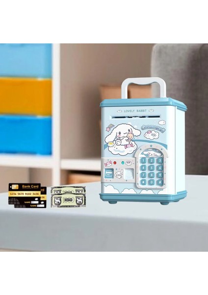 Sanrio Kawaii Kuromi Elektronik Şifreli Kumbara Atm Görünümlü Kumbara Cinnamoroll Atm Kumbara