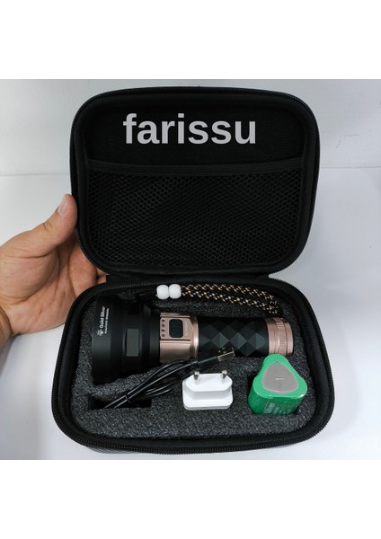 Gold Silver GS-14700 80W Şarjlı Avcı Feneri | 5000 Lümen | Alüminyum Gövde | 8000 Mah Pil fiyatları