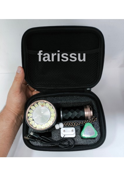 Gold Silver GS-14700 80W Şarjlı Avcı Feneri | 5000 Lümen | Alüminyum Gövde | 8000 Mah Pil modelleri