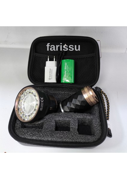 Gold Silver GS-14700 80W Şarjlı Avcı Feneri | 5000 Lümen | Alüminyum Gövde | 8000 Mah Pil fırsatları