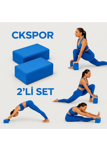 2' Li Yoga Blok Seti pilates Yoga Denge Köpüğü 1 Çift