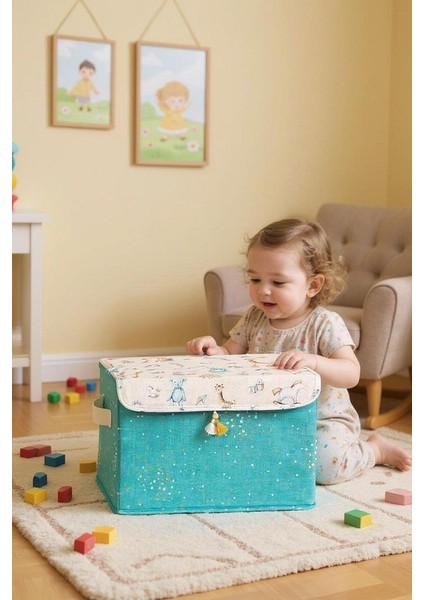 Baby Çok Amaçlı Kapaklı Kutu Düzenleyici Maxi (Mavi) 35X24X23 fiyatları