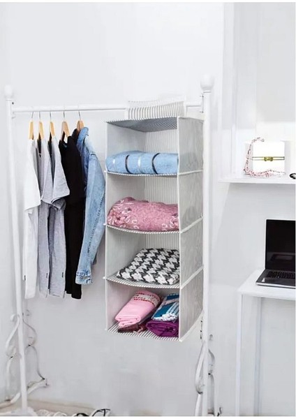 Alas Dolap Içi 4 Raflı Çok Katlı Dolap Içi Düzenleyici Organizer 24*29*64 cm modelleri