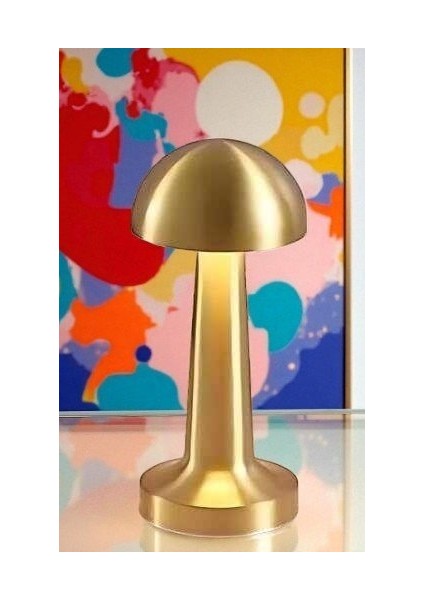 Lizbon Şarjlı Masa Lambası Gold CT-8429