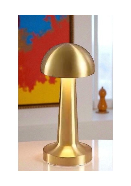 Lizbon Şarjlı Masa Lambası Gold CT-8429