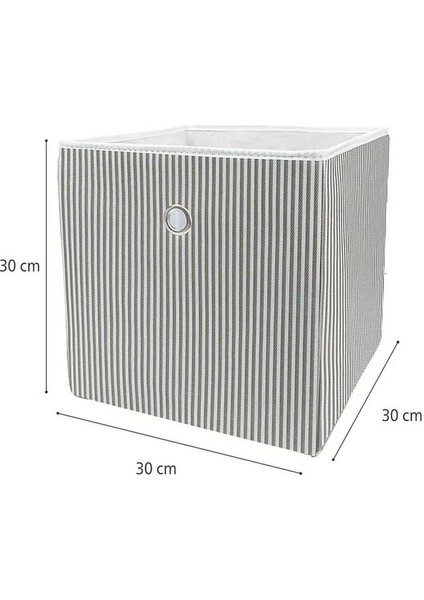 (3 Adet) Alas Raf Organizer Kutu Seti (30*30*30 Cm) Yeni Sezon Nano Teknoloji Su Geçirmez Kumaş Gri modelleri