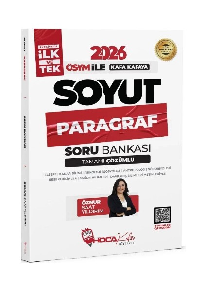 2026 Kpss Tyt Ales Dgs Soyut Paragraf Soru Bankası Çözümlü – Öznur Saat Yıldırım