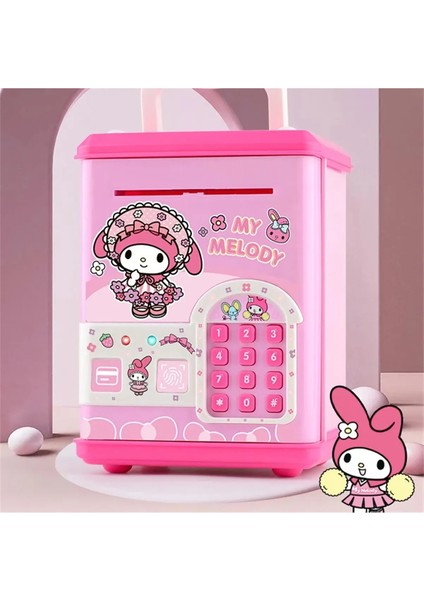 Sanrio Kawaii Kuromi Elektronik Şifreli Kumbara Atm Görünümlü Kumbara My Melody Atm Kumbara