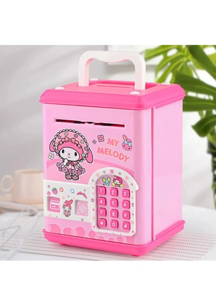 Sanrio Kawaii Kuromi Elektronik Şifreli Kumbara Atm Görünümlü Kumbara My Melody Atm Kumbara