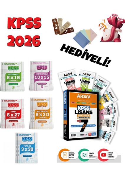 Kpss Genel Yetenek Genel Kültür Son 7 Yıl Çıkmış Sorular ve Denem