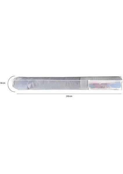 (3 Adet) Alas Pencereli Halı Hurcu /halı Saklama 6m2 Standart 38*210 cm indirimleri