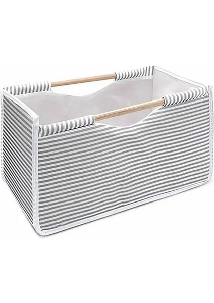 Alas Tahta Saplı Kumaş Kutu Organizer/düzenleyici 32X17X18CM modelleri