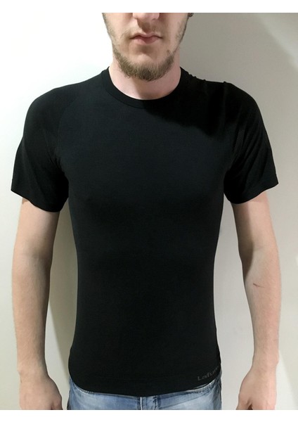 Modal Kısa Kol Teknik Tshirt LFV1012