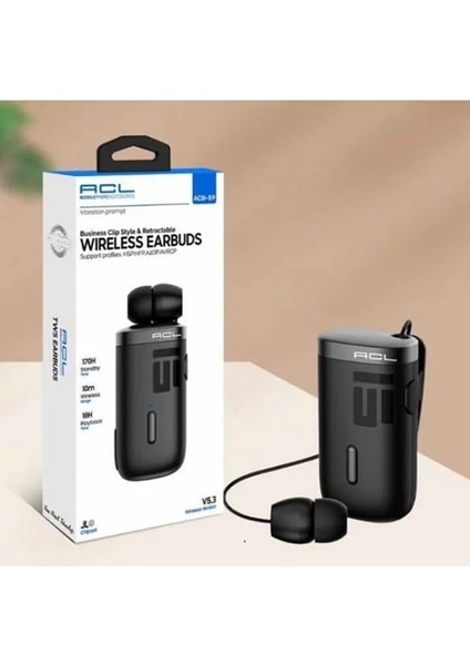 Gunkes Acb-59 5.3 Versiyon Çekilebilir, Titreşimli Wireless Kulakiçi Kulaklık fiyatları
