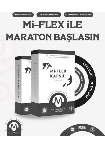 Mi-Flex Kedi Köpek Kıkırdak ve Kemik Sağlığı Kapsülü fırsatları