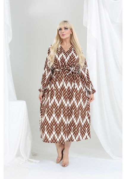 Bürümcük Elbise Belden Oturtma Lastikli Yazlık Desenli 2xl - 6xl fiyatları