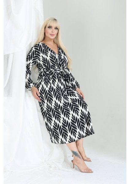 Bürümcük Elbise Belden Oturtma Lastikli Yazlık Desenli 2xl - 6xl indirimleri