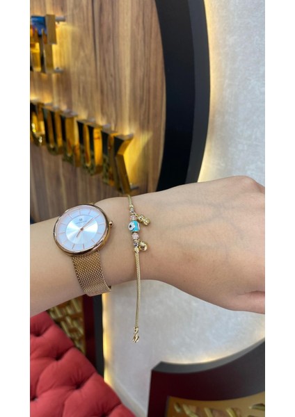 Nazar Boncuk ve Figürlü Altın Bileklik modelleri