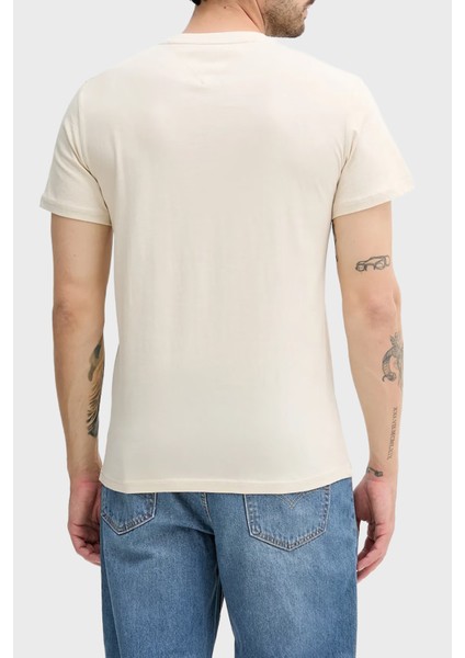 % 100 Pamuk Slim Fit Bisiklet Yaka Logolu T Shirt Erkek T Shirt DM0DM21780 Ach modelleri