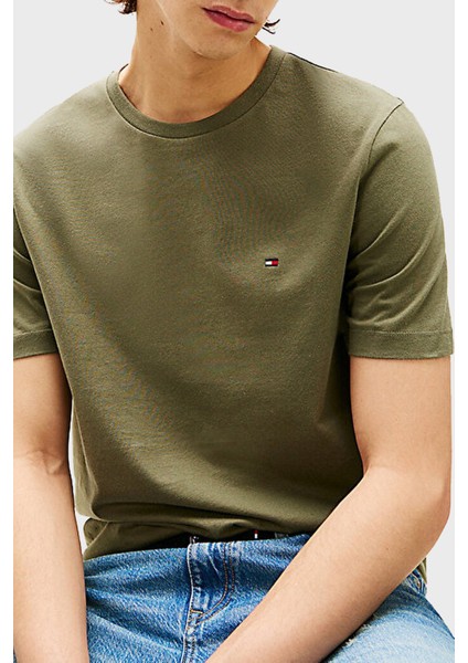 % 100 Pamuk Regular Fit Bisiklet Yaka T Shirt Erkek T Shirt MW0MW39995 Plı fırsatları