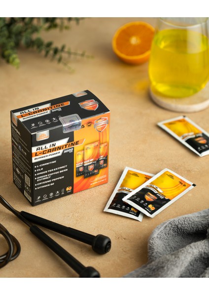 All In L-Carnitine Burner Power 3000 Mg (2X30 Saşe) 2'li Avantajlı Paket