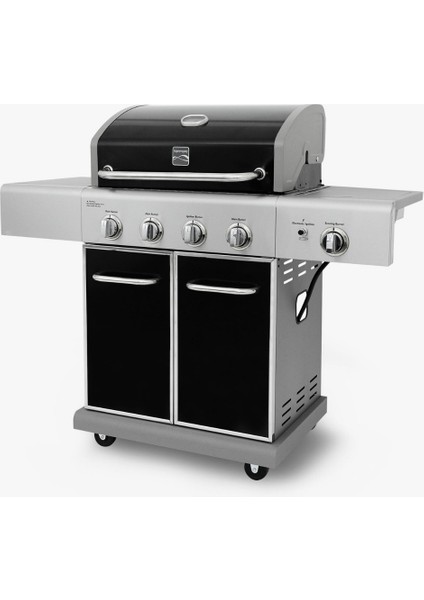 Gazlı Barbekü 3 Ocaklı Siyah - Metal modelleri