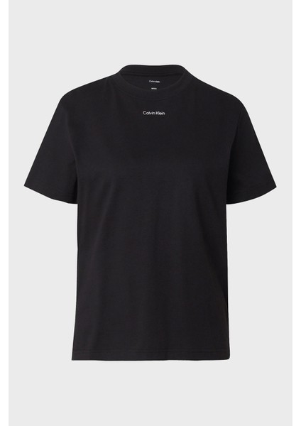 Pamuklu Regular Fit Bisiklet Yaka Logolu T Shirt LV147C857GUB1 Bayan T Shirt LV147C857G Ub1