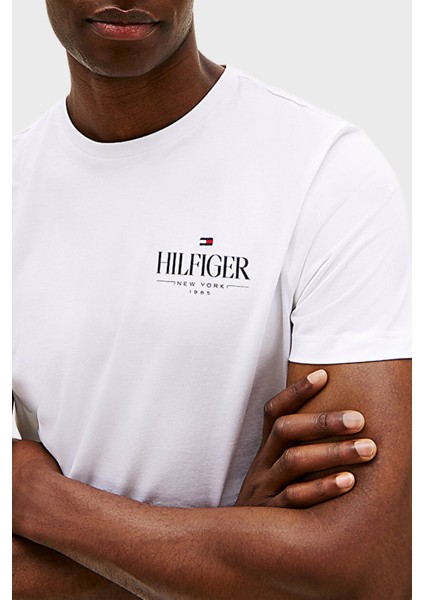 % 100 Pamuk Regular Fit Bisiklet Yaka Logolu T Shirt Erkek T Shirt MW0MW39355 Ybr fırsatları