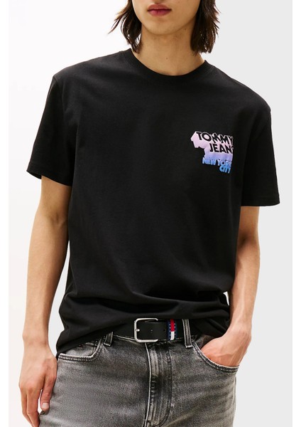 Pamuklu Regular Fit Bisiklet Yaka Sırtta Logo Detaylı T Shirt Erkek T Shirt DM0DM21589 Bds