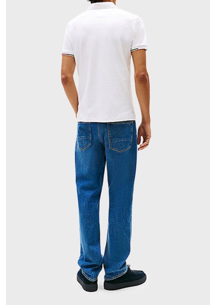 Logolu % 100 Pamuk Slim Fit Düğmeli Polo Yaka T Shirt Erkek Polo Yaka T Shirt MW0MW39348 Ybr modelleri