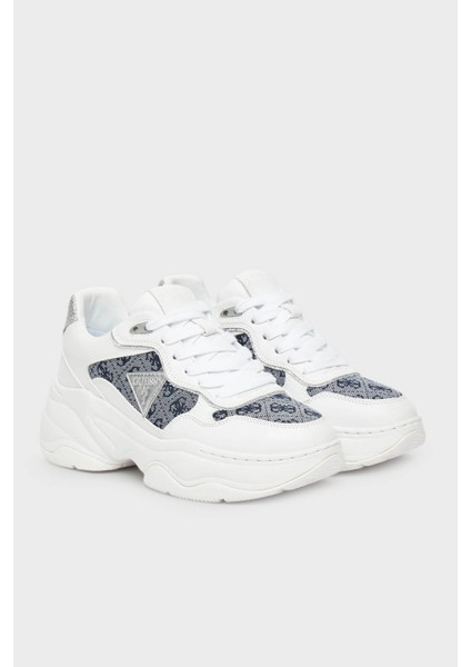 Happy4 4g Logolu Kalın Tabanlı Sneaker Ayakkabı FLTHP4FAL12 Bayan Ayakkabı Flthp4 FAL12 Whblu