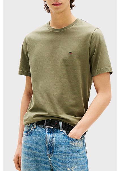 % 100 Pamuk Regular Fit Bisiklet Yaka T Shirt Erkek T Shirt MW0MW39995 Plı