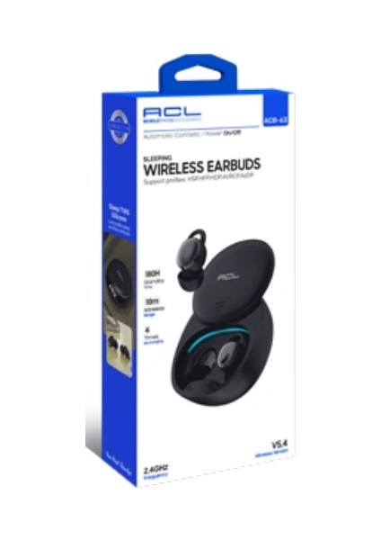 Acb-63 5.4 Versiyon 2.4ghz Frekans 180 Saat Uyku Modu Wireless Kulaklık fiyatları