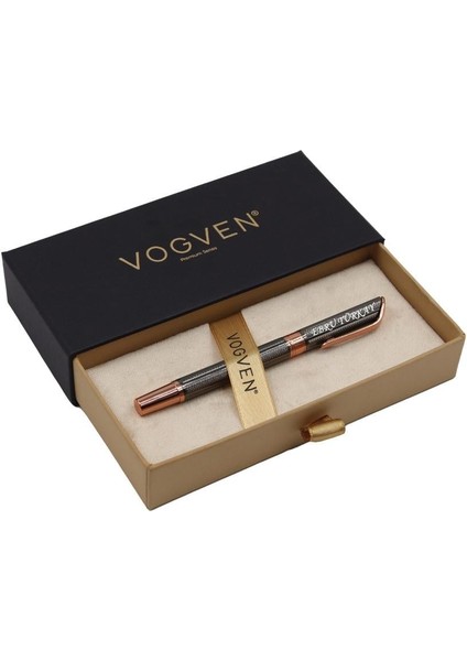 Vogven Marka Premium Krom-Bakır Metal Roller Kalem