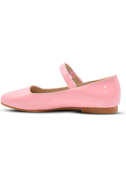 Floransa Kız Çocuk Küt Burun Pembe Renk Babet Ayakkabı modelleri