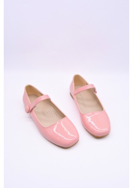 Floransa Kız Çocuk Küt Burun Pembe Renk Babet Ayakkabı indirimleri
