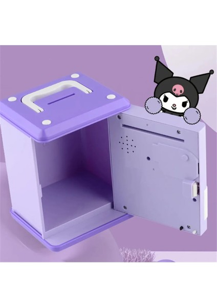 Sanrio Kawaii Kuromi Elektronik Şifreli Kumbara Atm Görünümlü Kumbara Kuromi Atm Kumbara